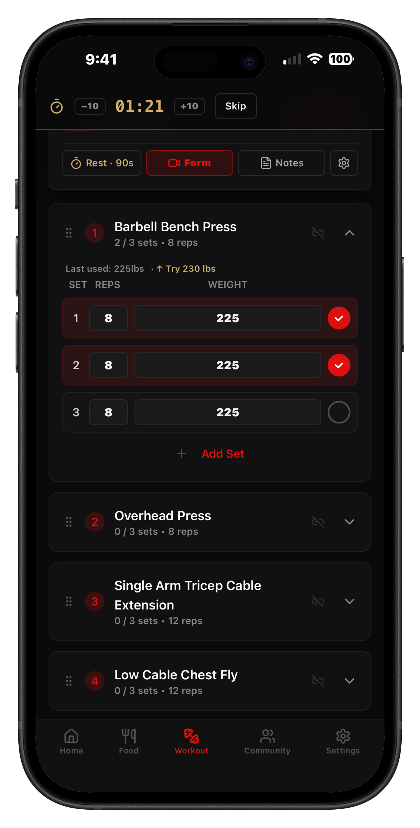 Training Intelligence screenshot